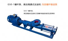 G50-1螺杆泵，高压隔膜式压滤机污泥螺杆输送泵