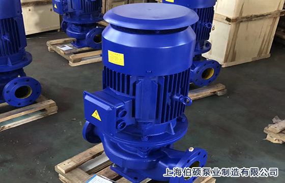 螺杆泵和叶轮泵哪个好-ISG型立式管道离心泵实物图