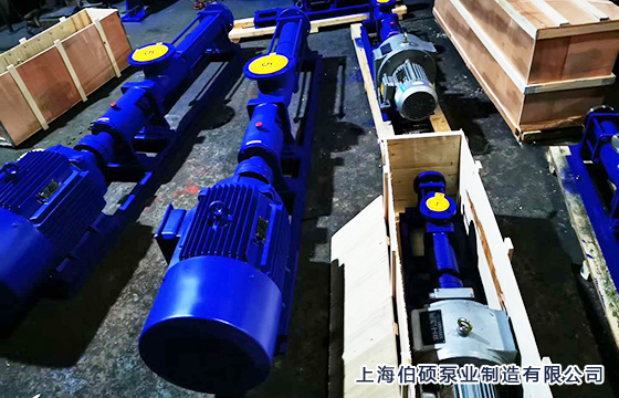 四川泸州客户汪总订购的G型单螺杆泵打包装箱